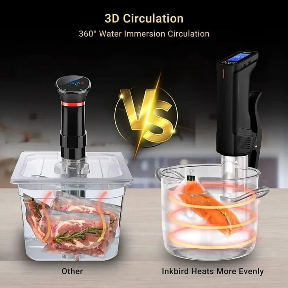 INKBIRD WiFi Sous Vide Cooker ISV-100W 1000W & Vacuum Sealer Machine Suite...